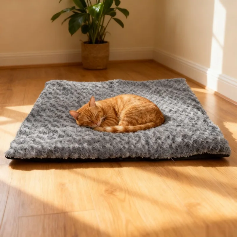 Self-Heating Pet Pads Blanket Puppy Pad Warm Cushion Mat For Cats Dogs Washable Pets With Thermal Body Heat Reflecting Core Pads