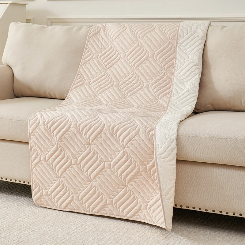 1PC-Non slip sofa pad suitable for all seasons, pet anti scratch and non hair sticking, machine washable sofa pad